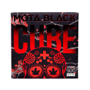 cherry cube, black cube