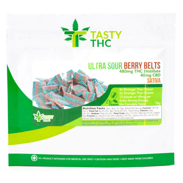 tasty thc, ultra sour berry belts