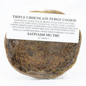 triple chocolate fudge cookie