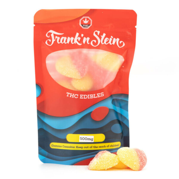 Frank’N Stein 500mg THC peach hearts