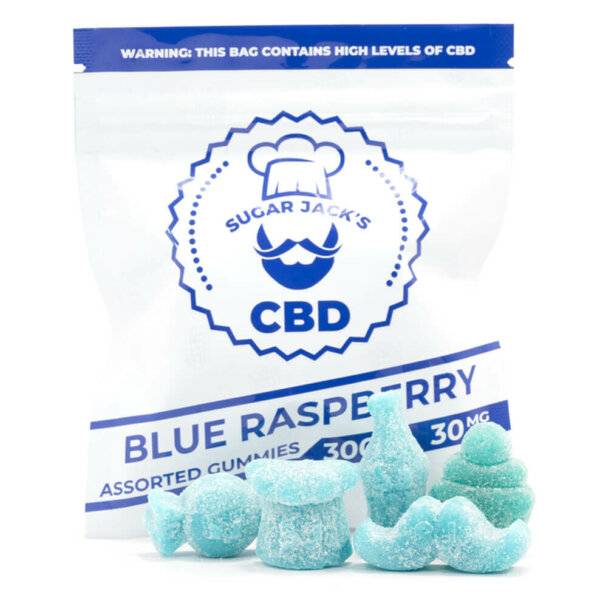 Assorted CBD blue raspberry Gummies