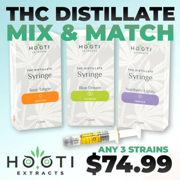 Hooti Extracts THC Distillate 3 Pack