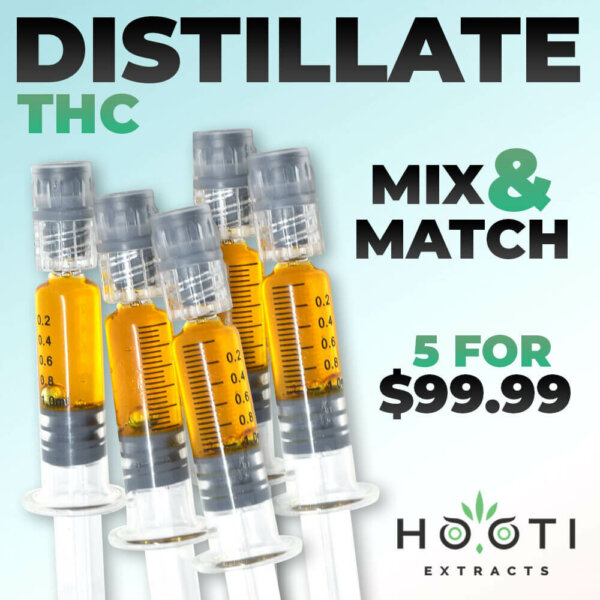 Hooti Extracts THC Distillate 5 Pack