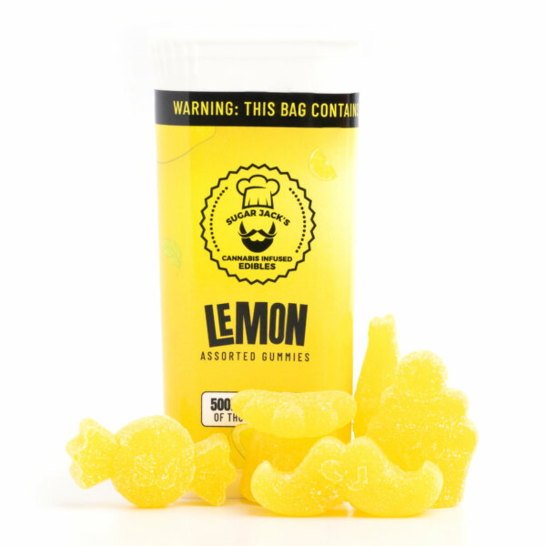 sugar jacks 500mg thc gummies lemon