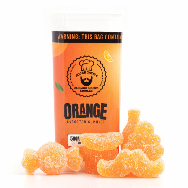 sugar jacks 500mg thc gummies orange
