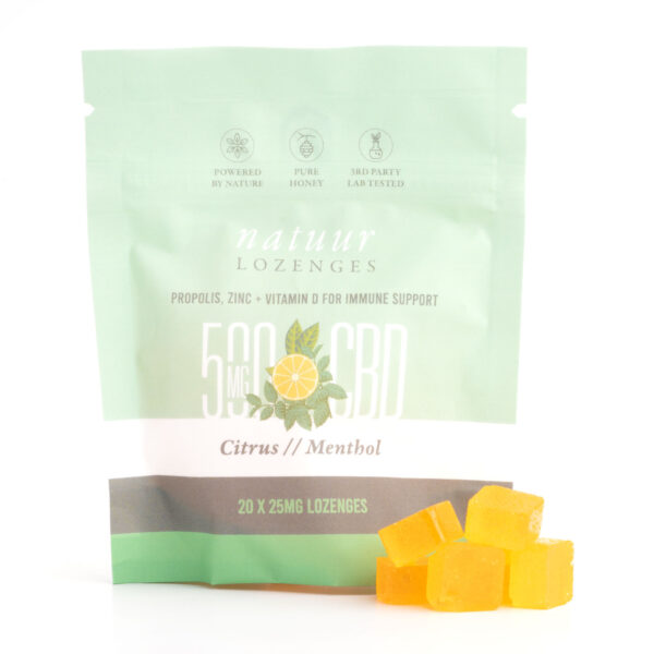 500mg CBD Citrus Menthol Lozenges