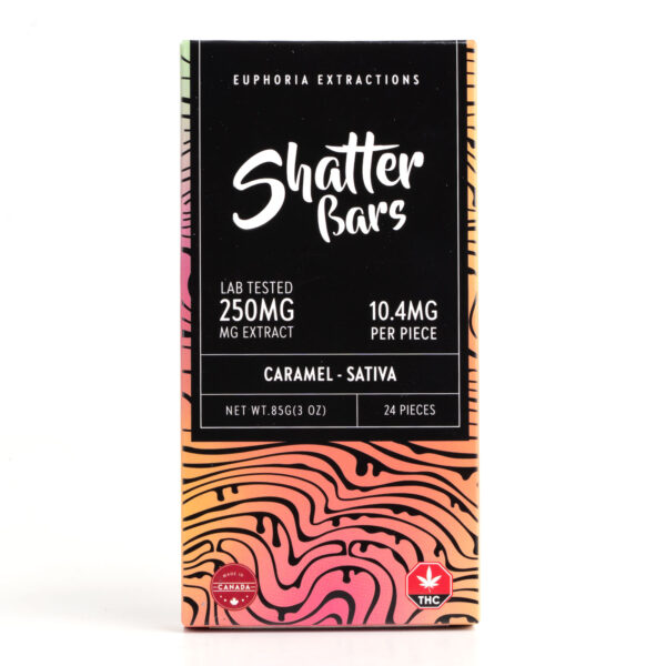 Sativa Caramel Chocolate Shatter Bar